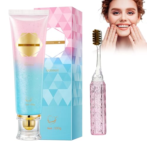 Dentifricio 100g e Spazzolino Da Denti Pieghévole, Dentifricio Sbiancante, Dentifricio Alito Fresco, Sbiancante Rimuove le Macchie, Rimuovere il Tartaro, Teeth Whitening Toothpasta, soap-9