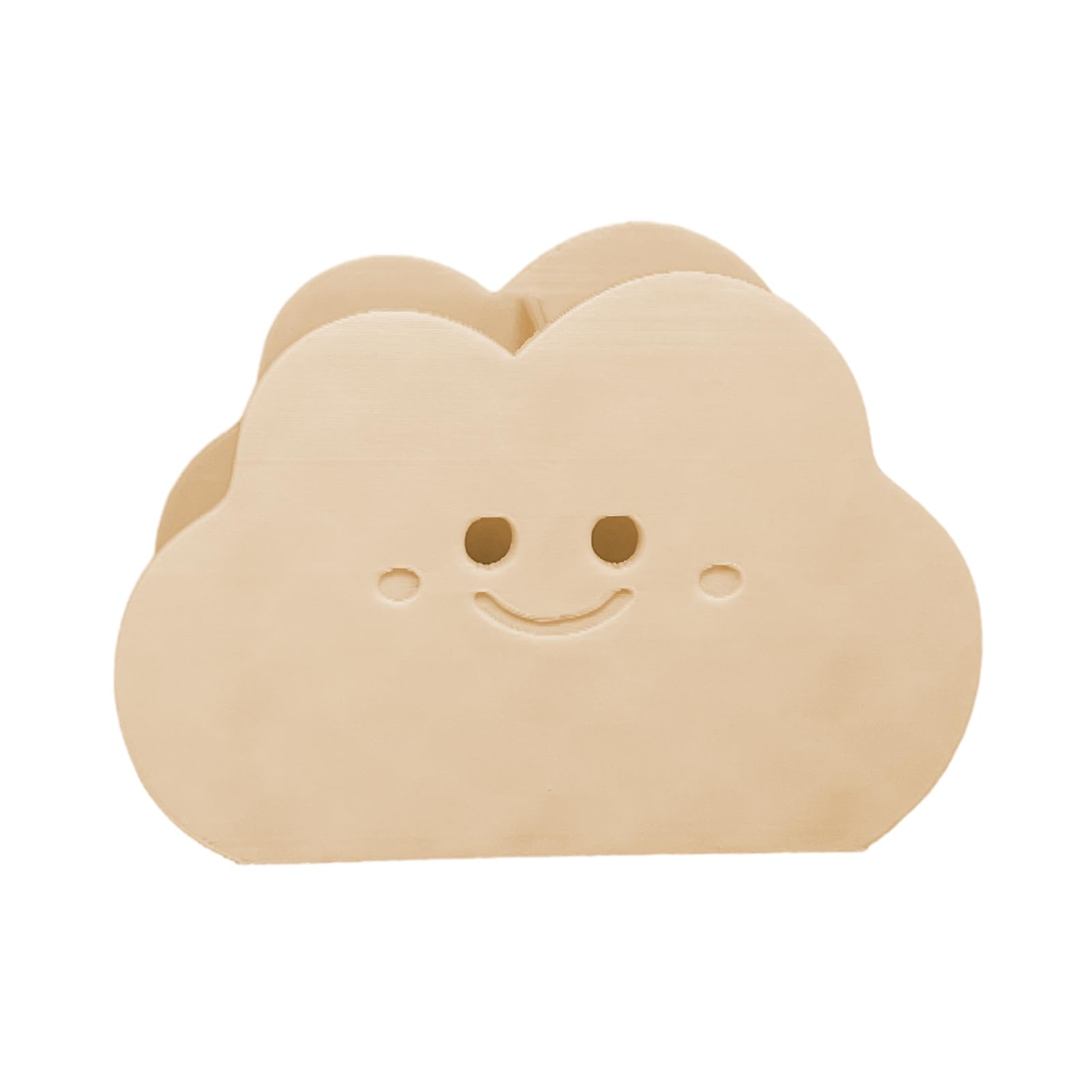Glifora Storage Box - Cloud Shape Waterproof Desktop Organiser with Rounded Edges, Cute Macaron Colours Holder for Pens and Makeup Brushes