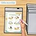 Ufamrine 30 Pcs Dry Erase Pockets Sleeves Black, Job Ticket Holders (10