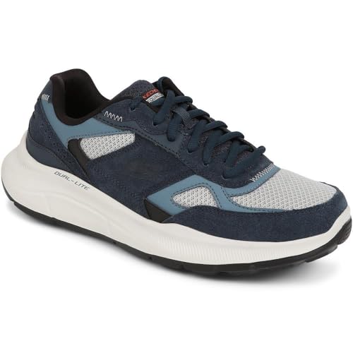 Skechers Baskets Equalizer 5.0 Rondor pour Homme, Bleu Marine, 42 EU