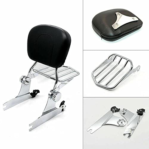 Motorcycle Rear Seat Backrest Sissy Bar Back Rest Compatible For Harley Davidson Heritage Softail Flstc/Springer Flsts/Fatboy Efi Flstf Custom #TOP3