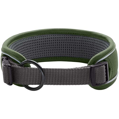 HUNTER DIVO hondenhalsband, nylon, M, groen/grijs - Image 3
