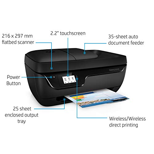 Image of HP DeskJet 3835 All-in-One Ink Advantage Wireless Colour Printer (Black)
