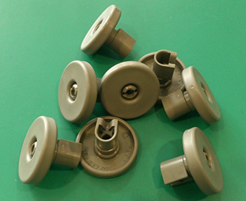 Kit de ruedas para cesto inferior de lavavajillas de Ikea, 8 unidades, gris oscuro, para Rengora, RDW45, RDWTI60, Medelstor, LDW60, Skinande, Hjalpsam
