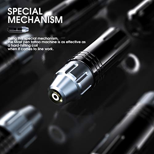 Mast Flex Rotary Tattoo Pen Tattoo Machine Coreless Motor Grip Diameter 38mm With RCA Cord - Afbeelding 7