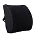 HomDSim Coussin lombaire en mousse à mémoire de forme pour corriger la posture du siège de voiture, maison, chaise de bureau (Noir)