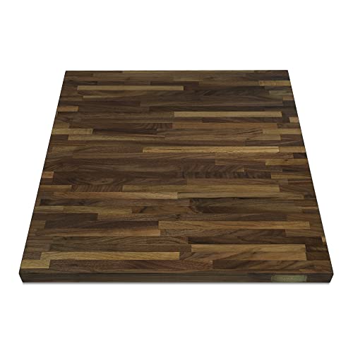 CONSDAN Encimera de Madera Maciza Nuez Negra 25x18x1.5 pulg miniatura 4