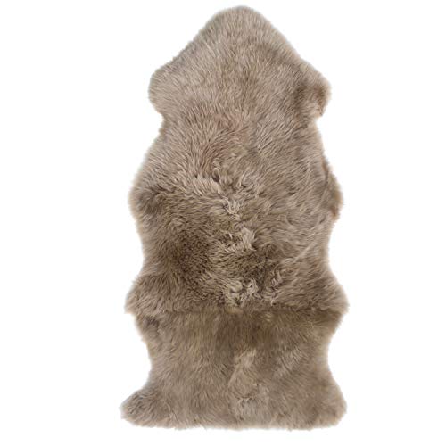 ムートンラグ 天然 オーストラリア産 長毛 1.5匹物 ラグ トープ 60×125cm 洗える 日本製 NF0015TP