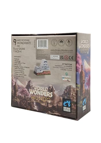 World Wonders Mundo Expansion, juego de mesa estratégico miniatura 6