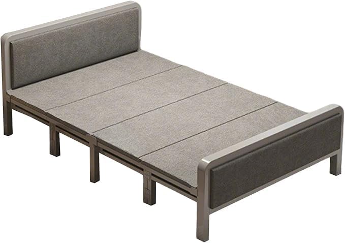 Cisvsia Folding Bed with Mattress Extra Wide Portable Foldable Beds Stable Sturdy Sleeping Cot for Indoor Outdoor Use Guest Travel Nap Home Tent Office and More