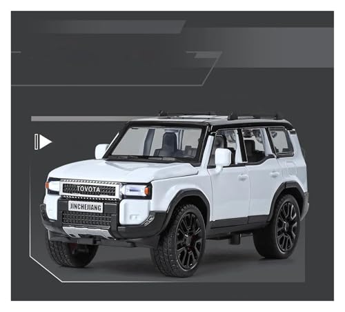 Modelo de Auto Toyota Prado Land Cruiser 2024 1:32 Blanco miniatura 2