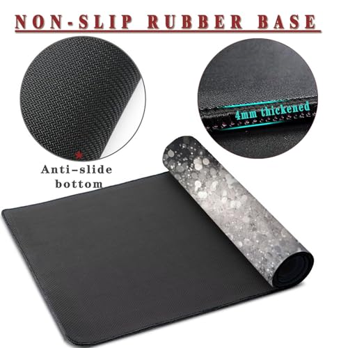 Grand tapis de souris gaming XL sous main de bureau imperméable extra large chic