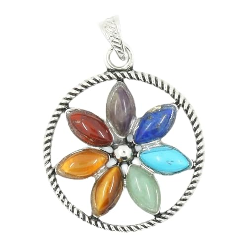Collier sept chakras ailes contre le stress et la fatigue