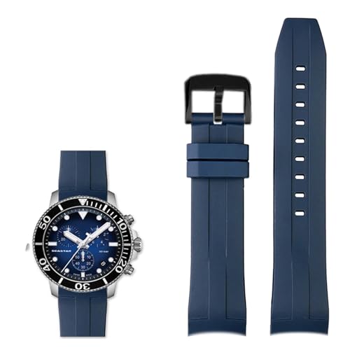 Bracelet silicone 22mm pour Tissot T120417 et T120407 montre de sport cadran quartz