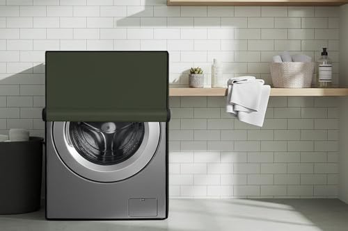 Image of Stylista Washing Machine Cover Compatible for IFB 6.5 Kg Fully-Automatic Front Loading Elena ZX Military Solid