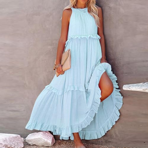 Robe Longue Fluide à Col V : Tissu Imprimé Floral Confortable