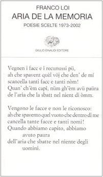 Aria de la memoria. Poesie scelte 1973-2002 Aria de la memoria. Poesie scelte 1973-2002
