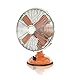 Generic Rraeoy Przenośny wentylator stołowy, 20 cm, 3 prędkości, cicha praca, kołysanie się, wentylator biurkowy/nocny, chromowany design, idealny do domu i biura (kolor: Styl 2)