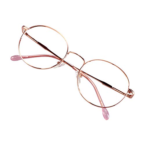 Image of VisionGlobal Blue Light Blocking Glasses for Women Men, Computer Reading, TV Glasses, Stylish Oval Frame
