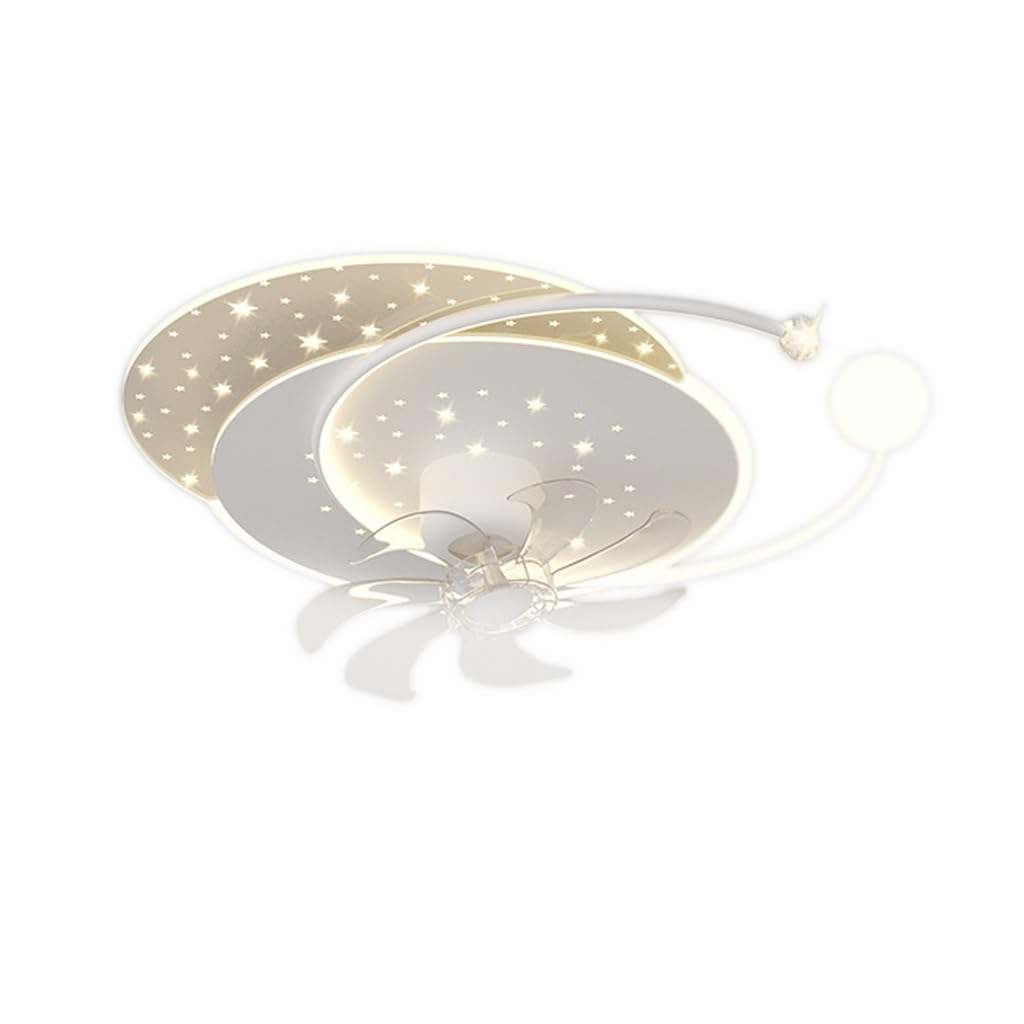 HXYSXHJUO Fan light living room swinging head electric fan chandelier ceiling