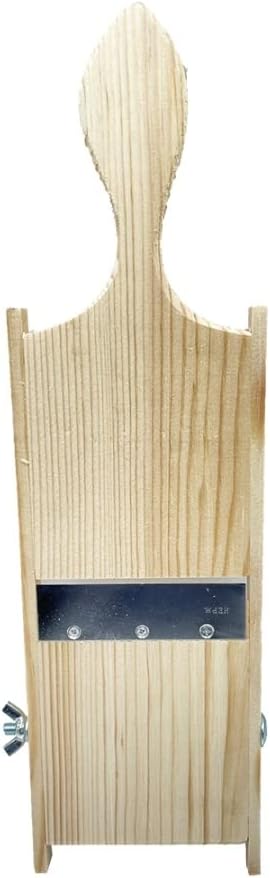 Wooden chopper with adjustable blade and cabbage shredder for finely chopped Sauerkraut and Cabbage salad. The Vegetable Chopper is compact in size. Super Fast Chopping, Slicing.