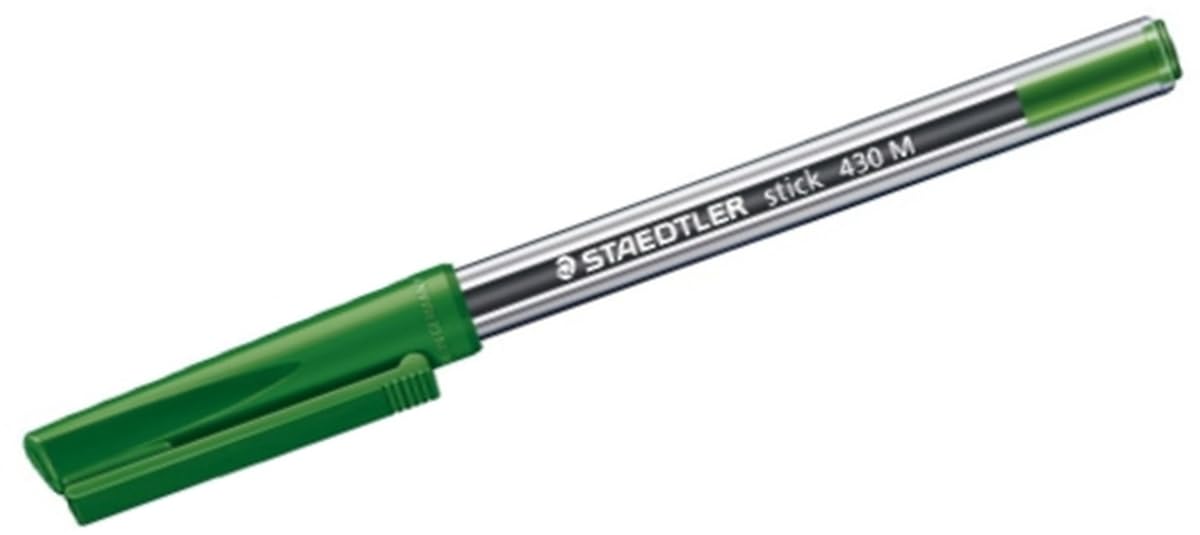 Staedtler 430 M-5 ball point Pen - ballpoint pens (Green, Transparent, Metal)