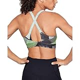 Cuello de pico femenino Under Armour Vanish Mid Print Sujetador Deportivo, Mujer, Verde, LG