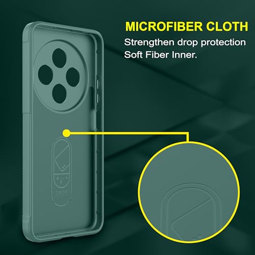 Image of Zapcase Back Case Cover for Poco M7 5G | Compatible for Poco M7 5G Back Cover | Liquid Silicon Magic Case with Camera Protection | Dark Green
