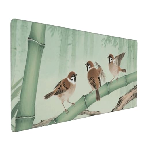 Tapis de souris de jeu oiseaux marron xl antidérapant protection de table