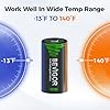 BEVIGOR Ni-MH C Size Rechargeable Batteries 5000mAh 1300 Cycles - 1.2V High Capacity, Low Self Discharge, Ni-MH C Cells, Pack of 4 #2