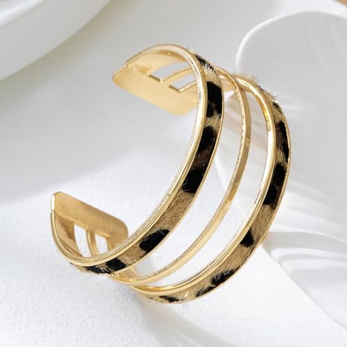 Leopard Print Bangles Bracelet for Women Cheetah Print Dess Leopard Jewelry Gifts for Women Trendy3