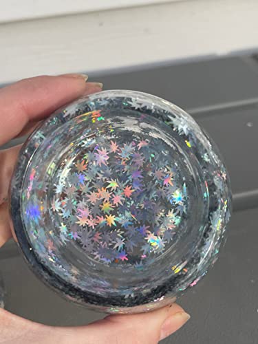 Handmade Holographic Mushroom Resin Jars | Unique Decorative Storage for Home and Garden - Image 3