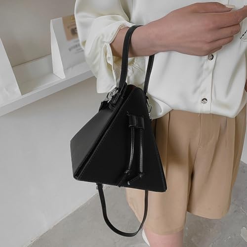 Triangle Crossbody Bag Leather Shoulder Bag Fashion Women Handbag Evening Bag for Shopping Work School Travel Casual Daily2