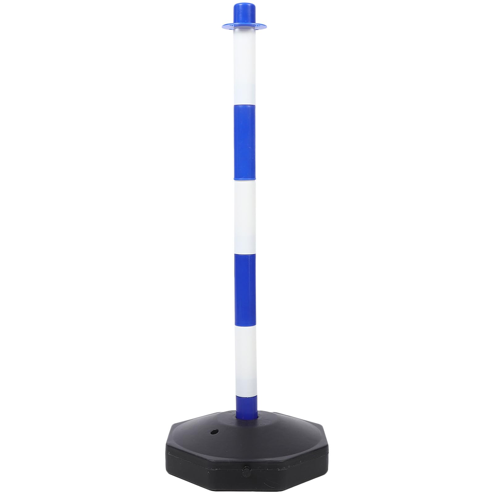 Poste Delineador Base para Agua y Cono Portátil en Azul para Barreras de Estacamiento y Control de Multitudes