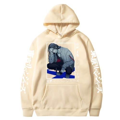 CUTTE Hoodie Oversize Hombre - Colección Tokyo Manji, Motivos Contemporáneos para Actividades Quotidianas (Sí.,M)