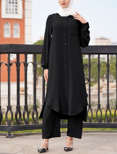 Abaya ensemble ample résolvant le manque de confort en mi-saison - 2