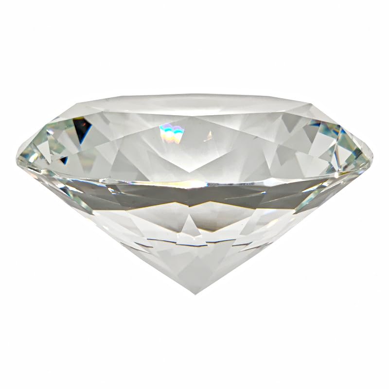Amazon | Shantia クリスタル 水晶 ダイヤモンドカット 100mm ペーパー