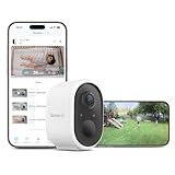 Sense-U Security Baby Monitor Camera, Indoor/Outdoor Use, AI Breathing Detection, Battery Operated, Waterproof, No Monthly Fees