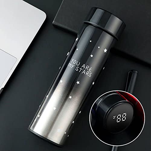 Smart Water Bottle With Led Temperature Display,Tea Infuser Bottle,Travel Coffee Mug,17Oz/500Ml Insulated Water Bottle,Flask For Hot And Cold Drinks #TOP6