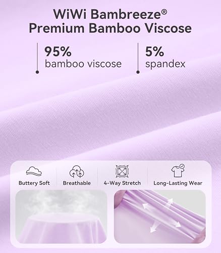 Image of WiWi Viscose from Bamboo Pajamas Set for Women Super Soft Short Sleeve Cooling Summer Plus Size Pjs Sets Sleepwear S-4X