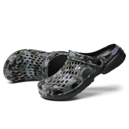 Image of SECHRITE Clogs for Men Garden Shoes Water Sandals Mens Mules and Clogs Shower Slippers Waterproof Summer Slides
