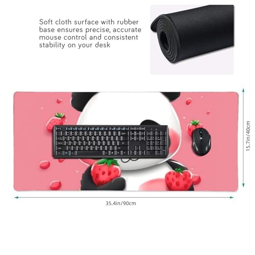 Tapis de souris de jeu étendu et imperméable motif panda - 3