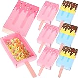 PLAFOPE 20 Stück Eiscreme Förmige Süßigkeitenboxen mit Schublade Bunte Geschenkboxen für Party Kreative Pralinenschachteln für Hochzeit und Geburtstag