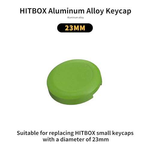 Image of Leverless Controller Keycaps Replacement Button Caps,4PCS 23mm Arcade Replacement Hitbox Button Caps for Mechanical PushButtons,Caps for TTC /Cherry /Akko Switches Caps(Green)