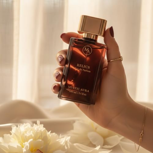 Image of MYSTIC AURA Relics Pour Femme | Eau de Parfum for Women | 100 ML | Fruity Floral Fragrance, Long-Lasting, Luxury, Vegan & IFRA Compliant