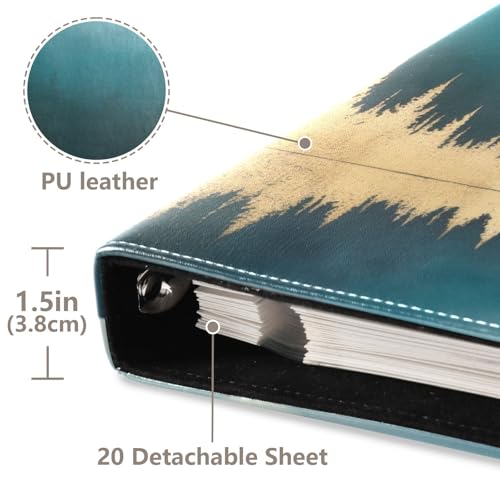 Álbum de Fotos Autoadhesivo DIY Scrapbook Álbum Montaña Bosque Dorado 3 Anillos 40 Páginas 8x10 para Recuerdos miniatura 4
