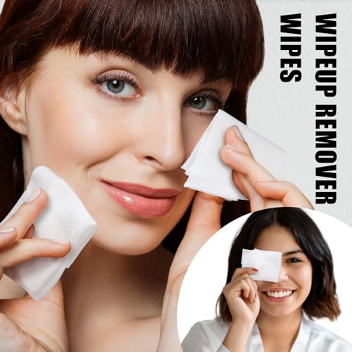 Image of Ctosree 150 Pcs Makeup Wipes Individually Wrapped Disposable,White | Micellar Makeup Remover for Mascara Lipstick Oil, Face Cleansing Pads Bulk Travel Hotel Gym, Single Use Portable Towelettes