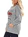 DOLNINE Plus Size Sweatshirts for Women 4X Long Sleeve Casual Holiday Tops Loose Fit Shirts Grey SD008-26W