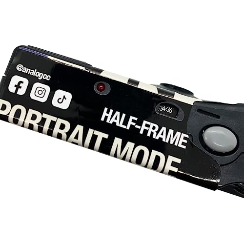 Image of Analog Portrait Mode Disposable Camera w /Flash + Development & Digital Uploads | New Half-Frame 35mm Film Single-Use Camera, 34 Exposures, Pictures Sent to Your Phone