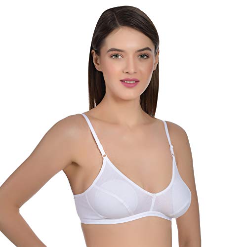 Image of Aimly Women's Cotton Non-Padded Non-Wired Low Coverage Regular Bra Pack of 3
